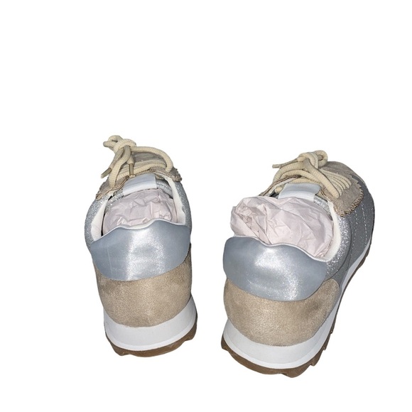 New ShuShop Silver Sabina Sparkle Sneakers Size 6 - Picture 5 of 6